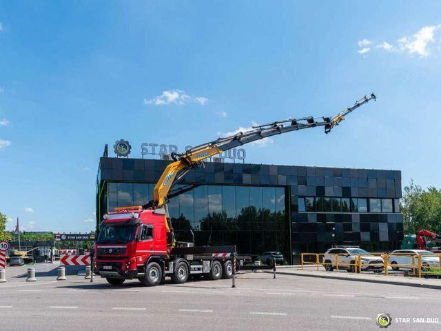 Volvo FMX 500 8x2 Effer 585 Fly Jib Winch Crane Kran - Bortu kravas automašīna/ Platforma, Kravas auto ar manipulatoru: foto 2 Volvo FMX 500 8x2 Effer 585 Fly Jib Winch Crane Kran - Bortu kravas automašīna/ Platforma, Kravas auto ar manipulatoru: foto 2