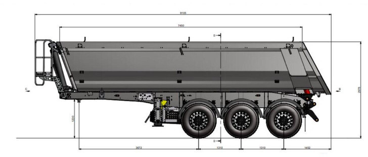 Zaslaw WYWROTKA 26 m3 / FABRYCZNIE NOWA / STALOWA / RYNNA WANNA HP / 20 - Puspiekabe pašizgāzējs: foto 2 Zaslaw WYWROTKA 26 m3 / FABRYCZNIE NOWA / STALOWA / RYNNA WANNA HP / 20 - Puspiekabe pašizgāzējs: foto 2