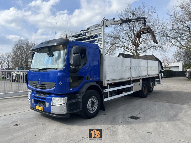 Renault PREMIUM LANDER 430.26 6X2 EL 2M ROLLKRAN - Kennis R16/7 - NL TOP TRUCK - Bortu kravas automašīna/ Platforma, Kravas auto ar manipulatoru: foto 1 Renault PREMIUM LANDER 430.26 6X2 EL 2M ROLLKRAN - Kennis R16/7 - NL TOP TRUCK - Bortu kravas automašīna/ Platforma, Kravas auto ar manipulatoru: foto 1