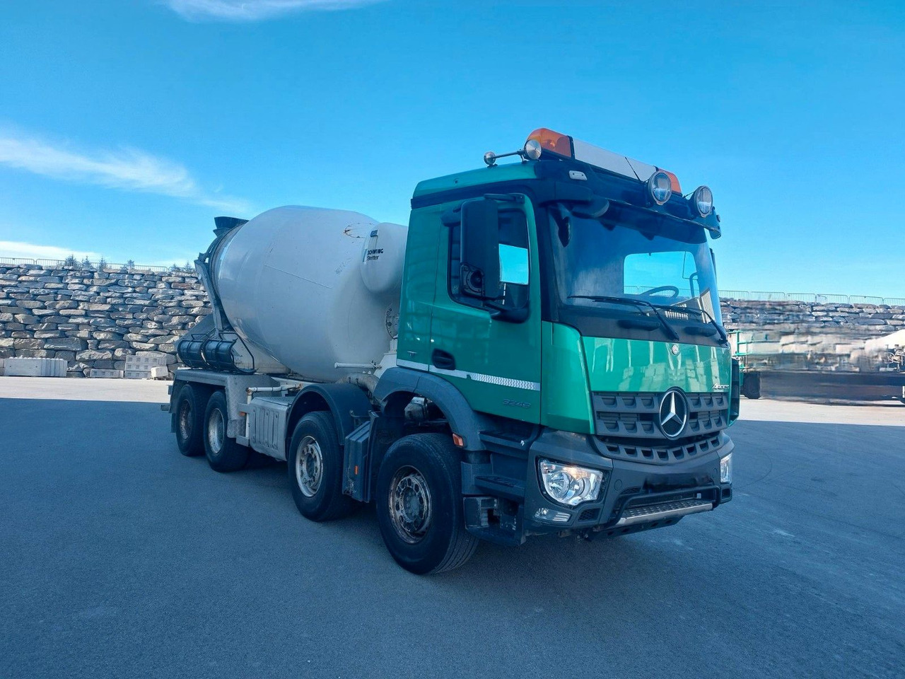 Mercedes-Benz 3246 8x4 / 9 m3 stetter - Betonvedējs: foto 1 Mercedes-Benz 3246 8x4 / 9 m3 stetter - Betonvedējs: foto 1