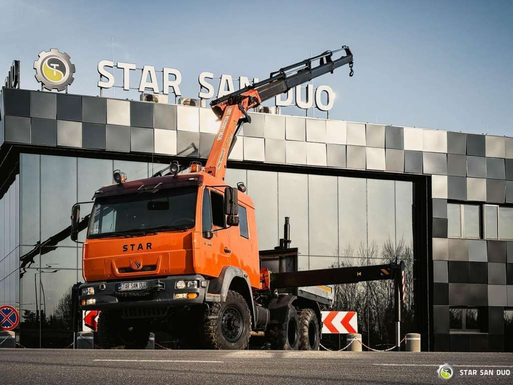 MAN STAR 266 MAN 6x6 PALFINGER PK 18001 Crane Kran - Kravas auto ar manipulatoru: foto 2 MAN STAR 266 MAN 6x6 PALFINGER PK 18001 Crane Kran - Kravas auto ar manipulatoru: foto 2