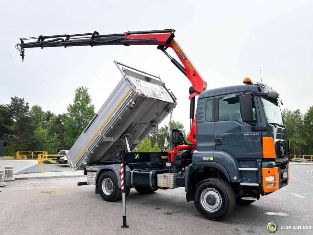MAN TGS 18.480 PALFINGER PK 16502 HDS Crane,Kipper - Kravas auto ar manipulatoru: foto 3 MAN TGS 18.480 PALFINGER PK 16502 HDS Crane,Kipper - Kravas auto ar manipulatoru: foto 3