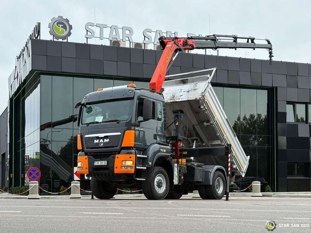 MAN TGS 18.480 PALFINGER PK 16502 HDS Crane,Kipper - Kravas auto ar manipulatoru: foto 1 MAN TGS 18.480 PALFINGER PK 16502 HDS Crane,Kipper - Kravas auto ar manipulatoru: foto 1