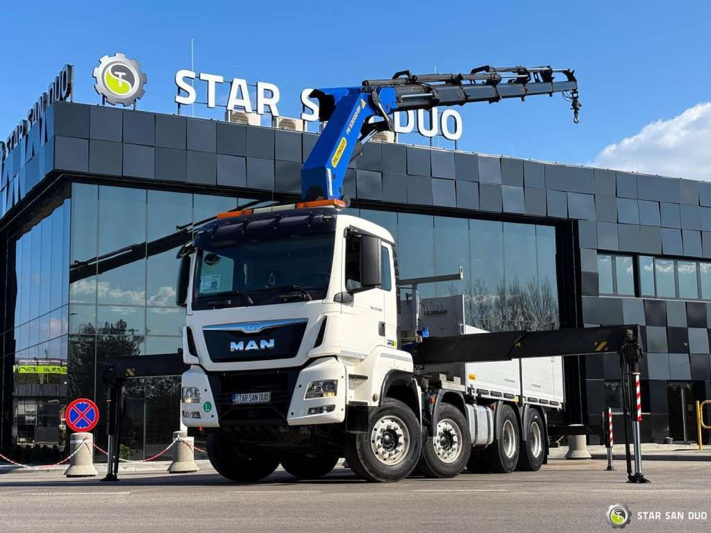 Kravas auto ar manipulatoru MAN TGS 35.480 8x4 PALFINGER PK 53002SH Crane: foto 1
