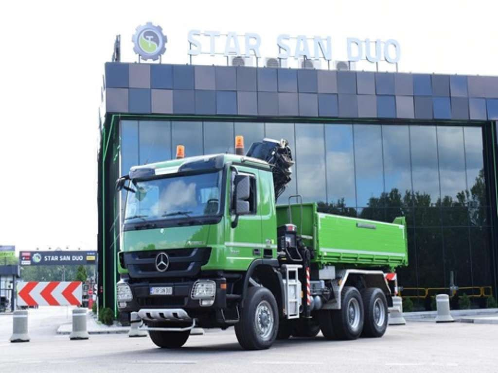 Mercedes-Benz ACTROS 3346 6x6 HIAB 244EP-4 Crane Kipper - Kravas auto ar manipulatoru: foto 3 Mercedes-Benz ACTROS 3346 6x6 HIAB 244EP-4 Crane Kipper - Kravas auto ar manipulatoru: foto 3