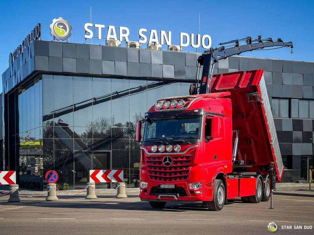 Mercedes-Benz AROCS 3358L 6x4 HIAB 192X-HIPRO E-6 Crane Kippe - Kravas auto ar manipulatoru: foto 1 Mercedes-Benz AROCS 3358L 6x4 HIAB 192X-HIPRO E-6 Crane Kippe - Kravas auto ar manipulatoru: foto 1