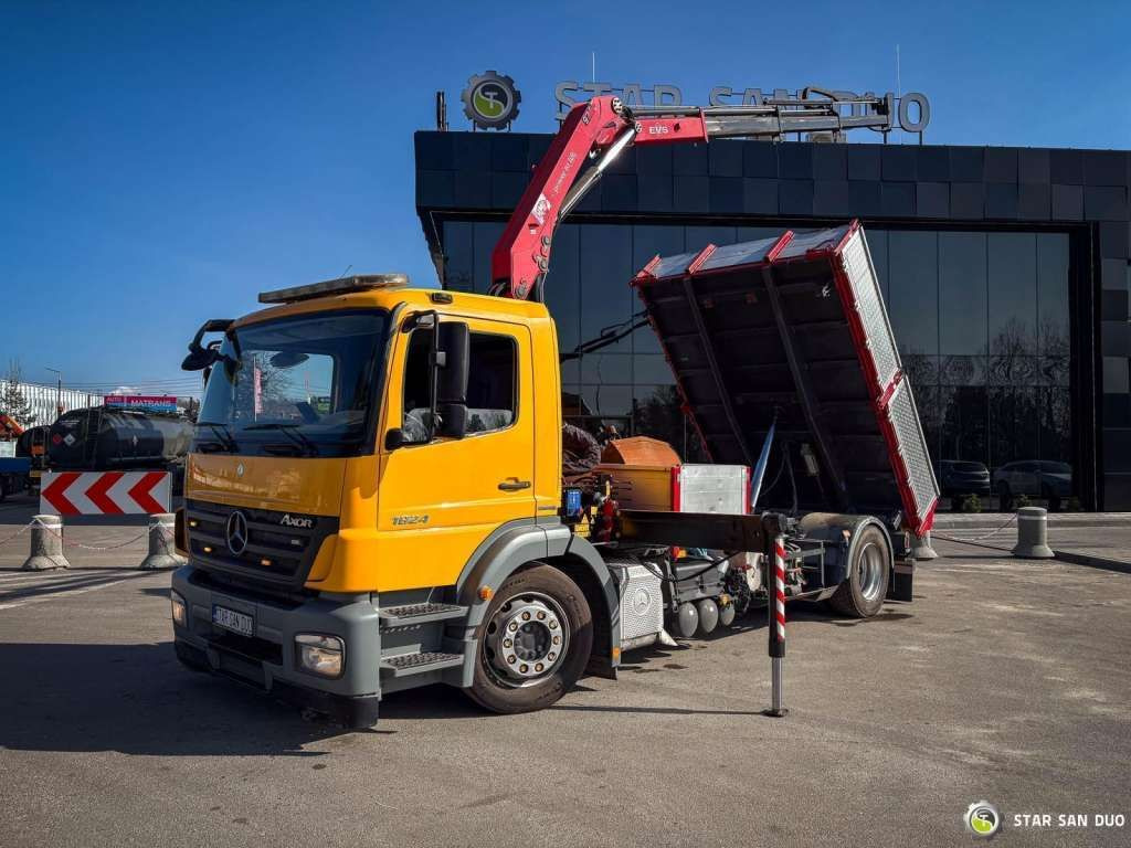 Mercedes-Benz AXOR 1824 4x2 HMF 975 HDS Crane Rotator Kipper - Kravas auto ar manipulatoru: foto 4 Mercedes-Benz AXOR 1824 4x2 HMF 975 HDS Crane Rotator Kipper - Kravas auto ar manipulatoru: foto 4