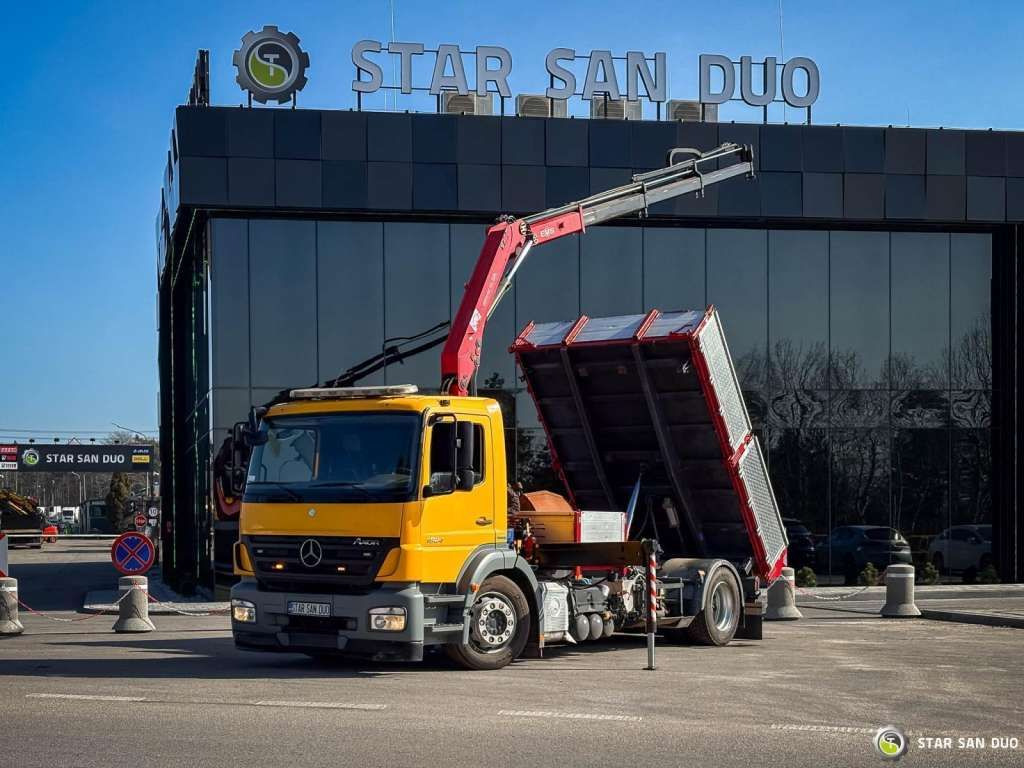 Mercedes-Benz AXOR 1824 4x2 HMF 975 HDS Crane Rotator Kipper - Kravas auto ar manipulatoru: foto 1 Mercedes-Benz AXOR 1824 4x2 HMF 975 HDS Crane Rotator Kipper - Kravas auto ar manipulatoru: foto 1