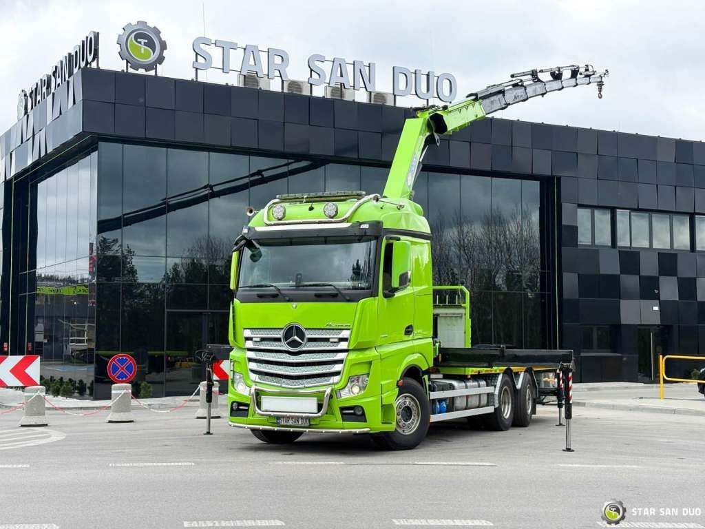 Mercedes-Benz Actros 6x2 HMF 3220 K7 Crane Mercedes-Benz Actros 6x2 HMF 3220 K7 Crane - Kravas auto ar manipulatoru, Bortu kravas automašīna/ Platforma: foto 1 Mercedes-Benz Actros 6x2 HMF 3220 K7 Crane Mercedes-Benz Actros 6x2 HMF 3220 K7 Crane - Kravas auto ar manipulatoru, Bortu kravas automašīna/ Platforma: foto 1