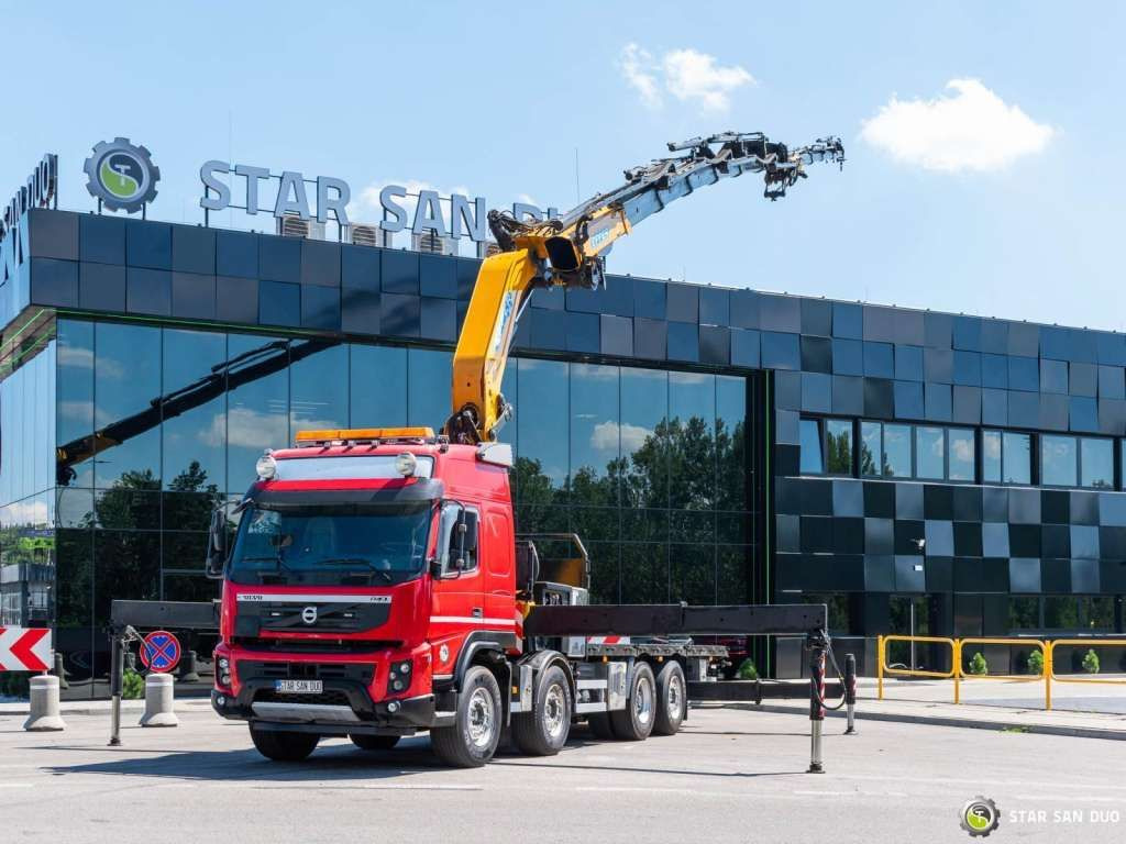 Volvo FMX 500 8x2 Effer 585 Fly Jib Winch Crane Kran - Kravas auto ar manipulatoru: foto 1 Volvo FMX 500 8x2 Effer 585 Fly Jib Winch Crane Kran - Kravas auto ar manipulatoru: foto 1
