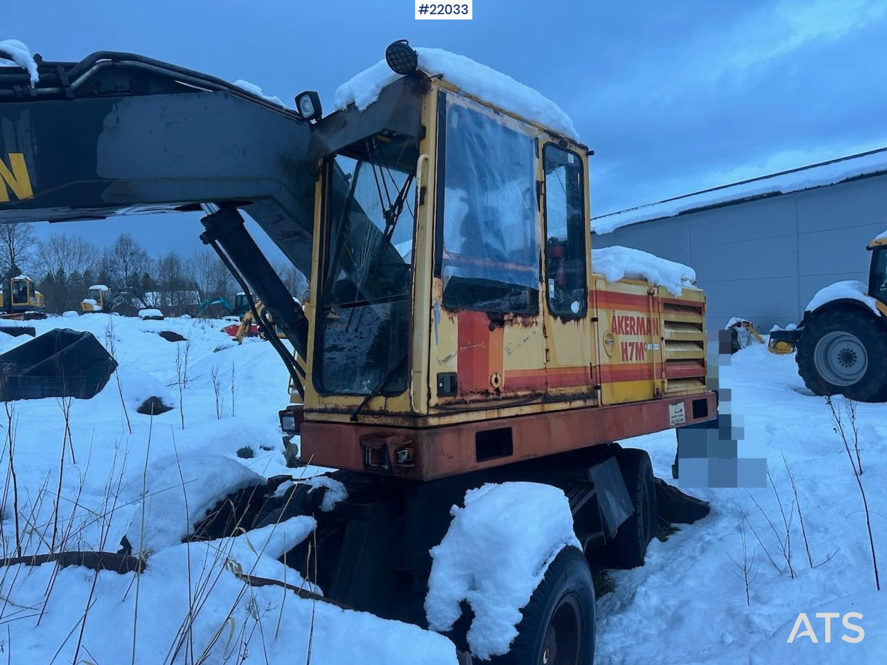 Riteņu ekskavators Åkerman H7M hjulgraver m/ skuffe: foto 6