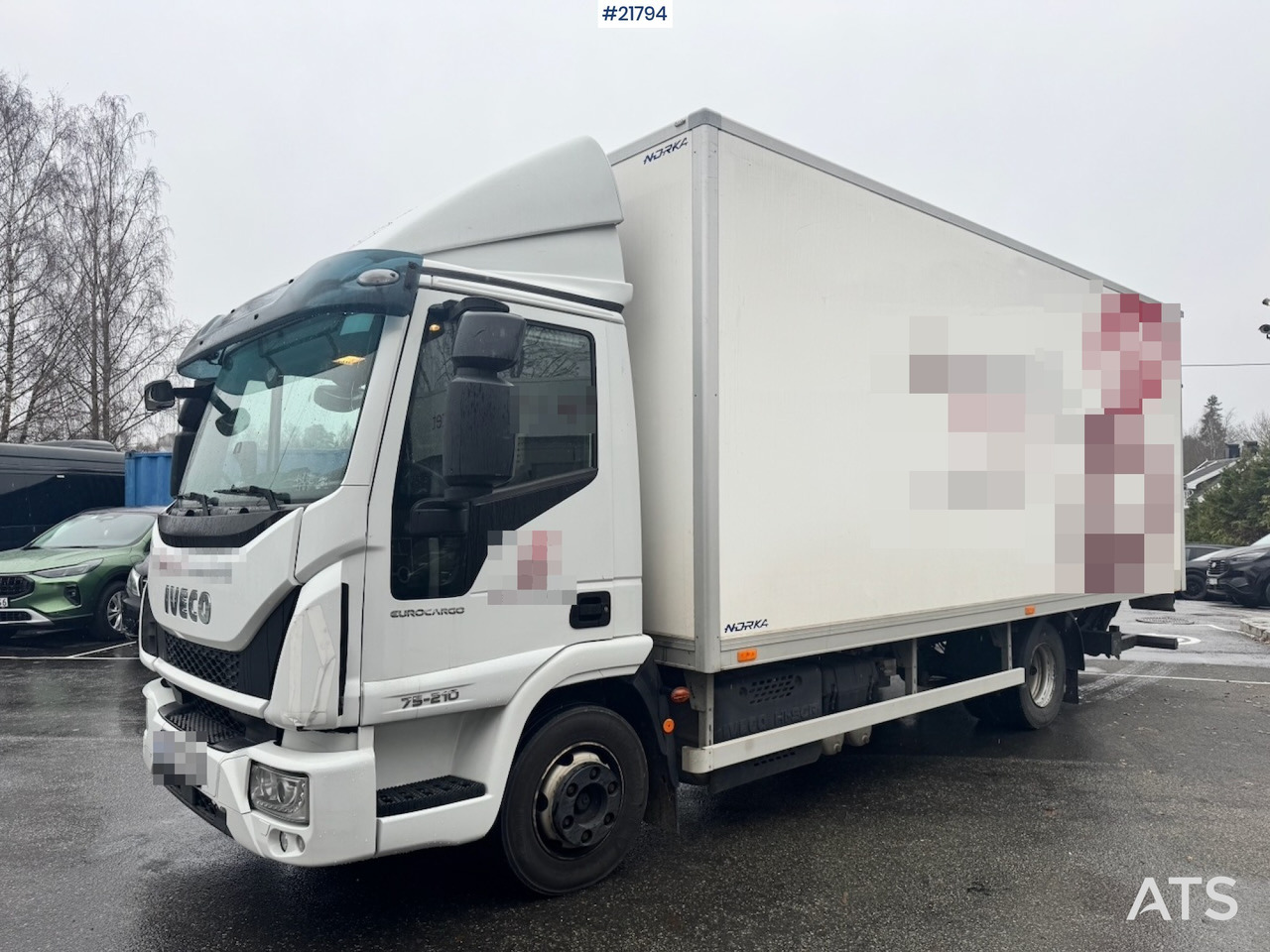 Iveco 75E-210 - Kravas automašīna ar slēgto virsbūvi: foto 2 Iveco 75E-210 - Kravas automašīna ar slēgto virsbūvi: foto 2