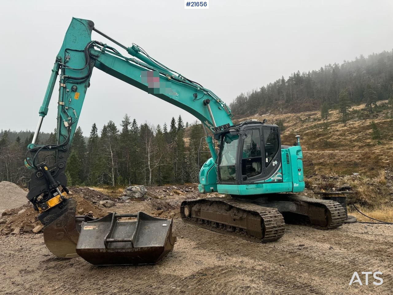 Kobelco SK230SRLC-5 Beltegraver m/ Tilt, Skuffe og GPS - Kāpurķēžu ekskavators: foto 1 Kobelco SK230SRLC-5 Beltegraver m/ Tilt, Skuffe og GPS - Kāpurķēžu ekskavators: foto 1