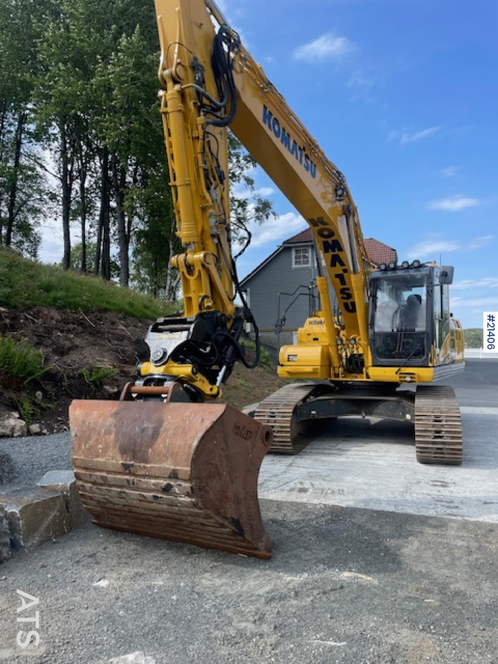 Komatsu PC210LC-11 m/Graveskuffe, pusseskuffe, rototilt og Leica gps - Kāpurķēžu ekskavators: foto 1 Komatsu PC210LC-11 m/Graveskuffe, pusseskuffe, rototilt og Leica gps - Kāpurķēžu ekskavators: foto 1