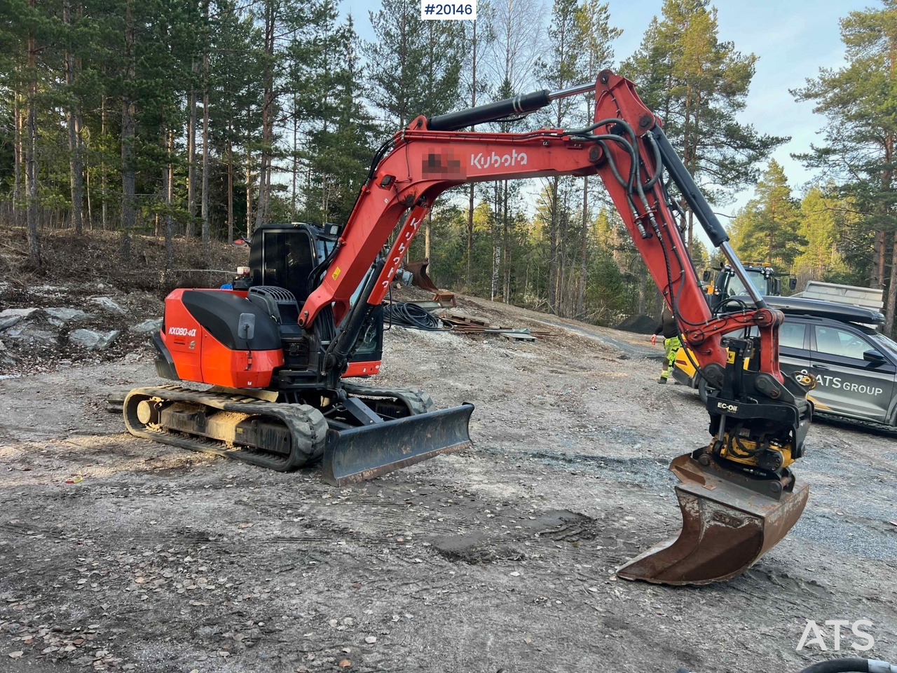 Ekskavators Kubota KX080-4: foto 9