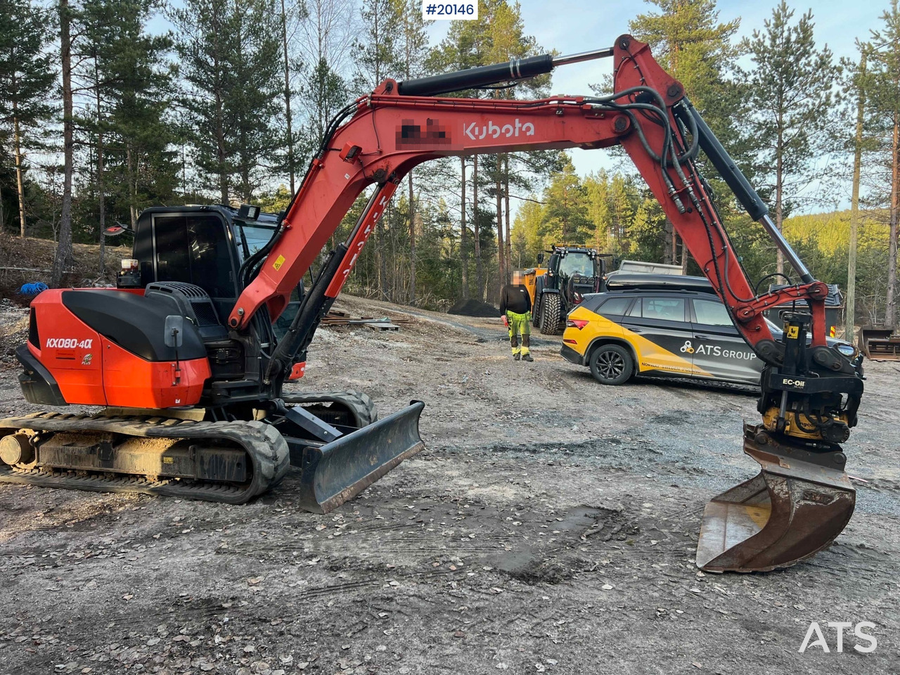 Ekskavators Kubota KX080-4: foto 10