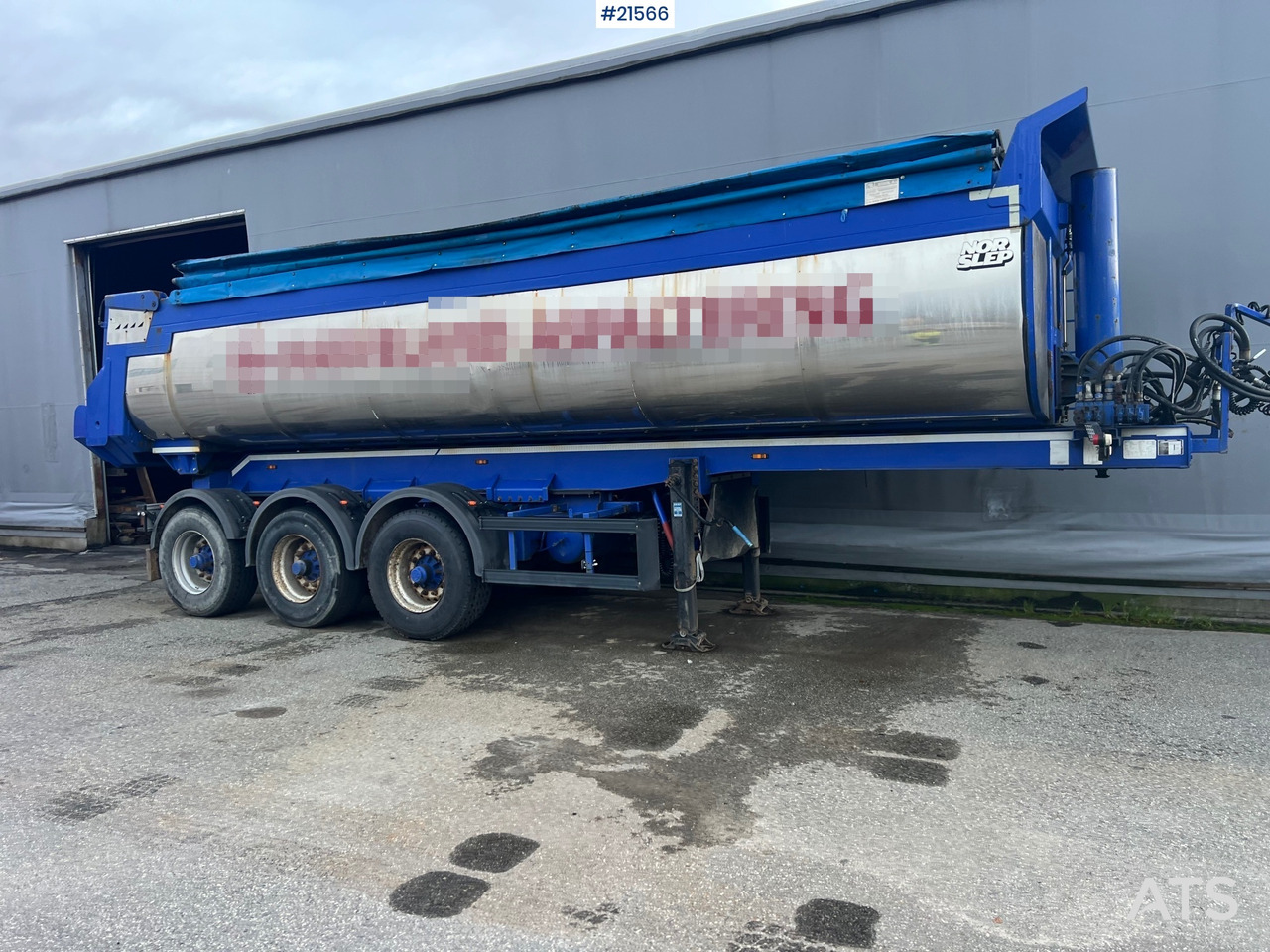 Langendorf 3 akslet asfaltsemi m/ Hydraulsik kapell - Piekabe pašizgāzējs: foto 1 Langendorf 3 akslet asfaltsemi m/ Hydraulsik kapell - Piekabe pašizgāzējs: foto 1