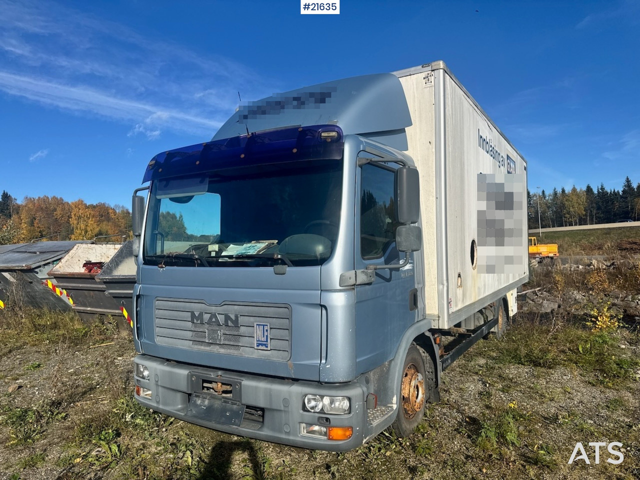 Kravas automašīna ar slēgto virsbūvi MAN MAN TGL 8.180 4x2 Skapbil: foto 9 Kravas automašīna ar slēgto virsbūvi MAN MAN TGL 8.180 4x2 Skapbil: foto 9