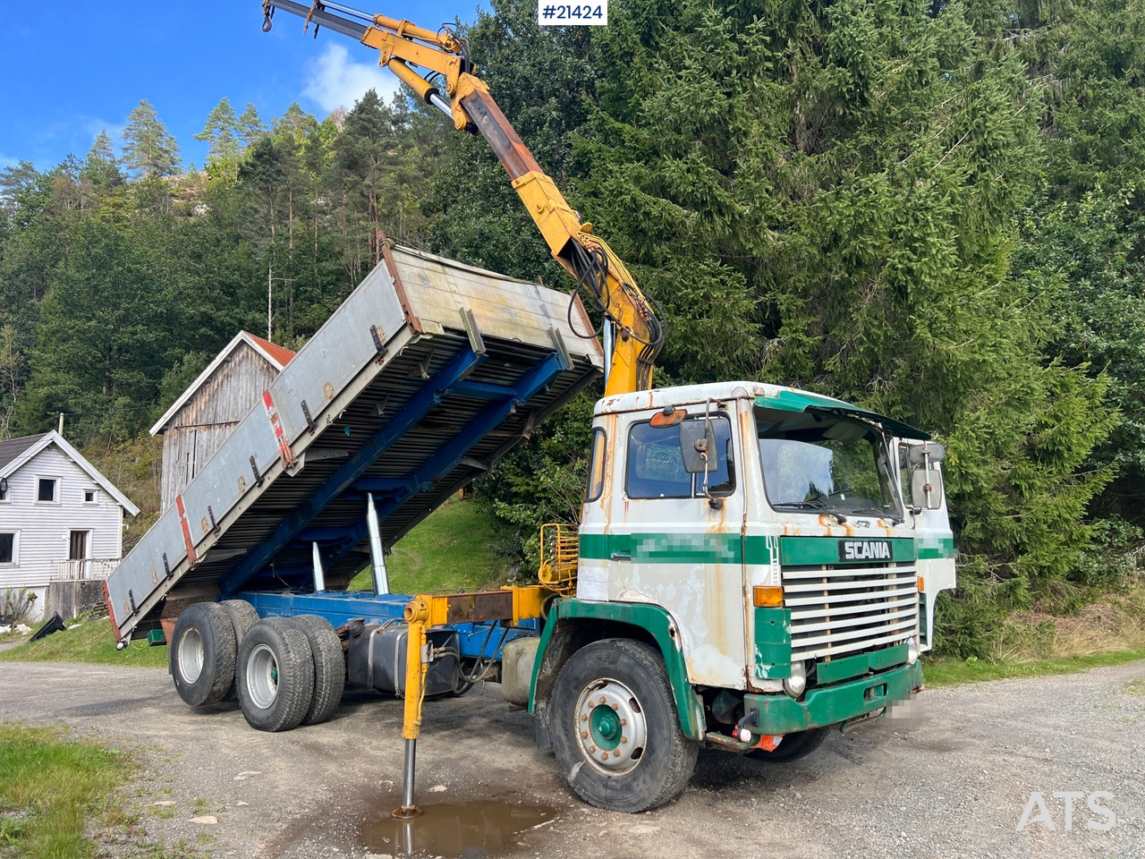 Scania LB 81 - Kravas auto ar manipulatoru: foto 1 Scania LB 81 - Kravas auto ar manipulatoru: foto 1