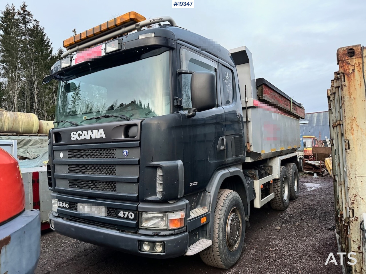 Scania R124 - Kravas automašīna pašizgāzējs: foto 1 Scania R124 - Kravas automašīna pašizgāzējs: foto 1