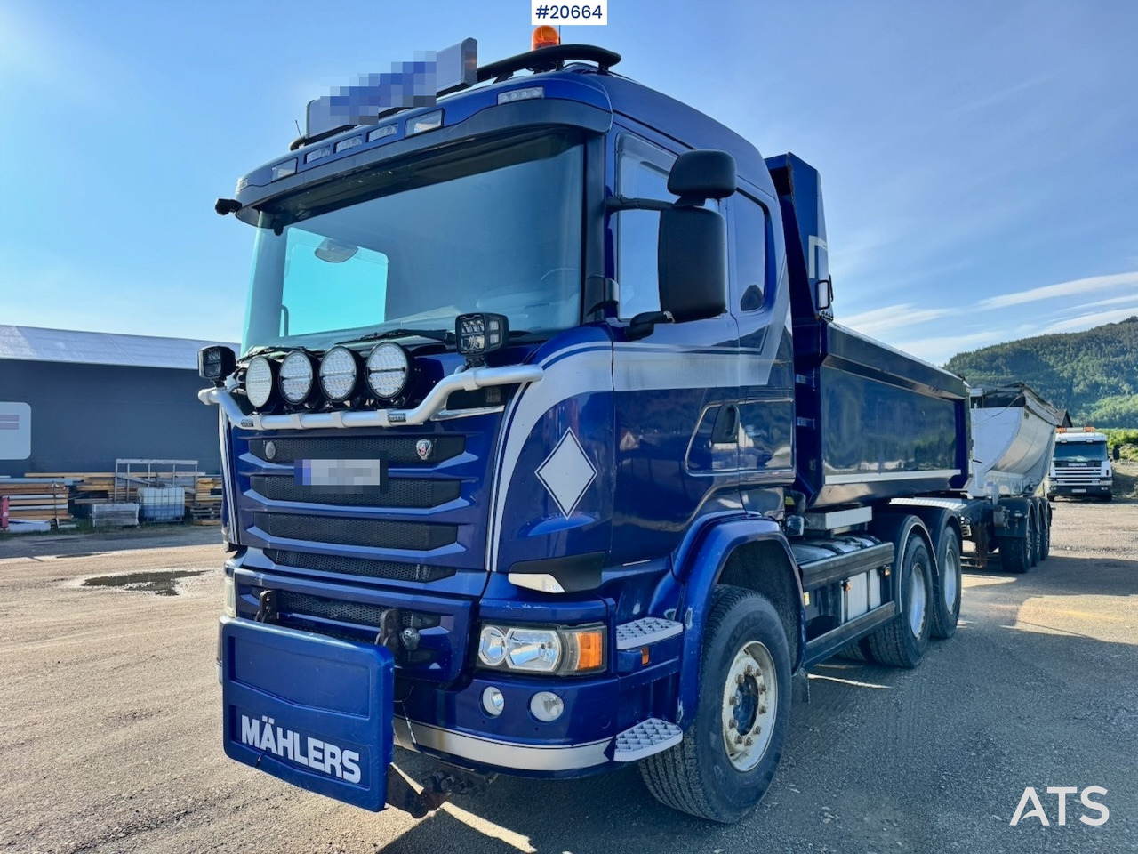 Scania R580 - Asfalta ieklāšanas tehnika: foto 4 Scania R580 - Asfalta ieklāšanas tehnika: foto 4