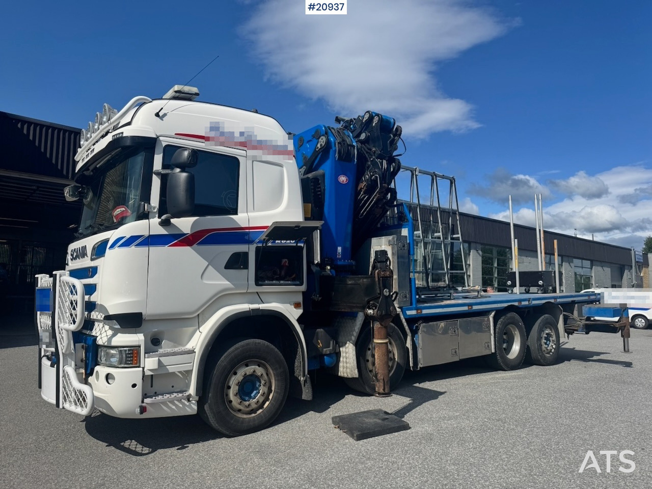 Scania R620 - Bortu kravas automašīna/ Platforma, Kravas auto ar manipulatoru: foto 4 Scania R620 - Bortu kravas automašīna/ Platforma, Kravas auto ar manipulatoru: foto 4