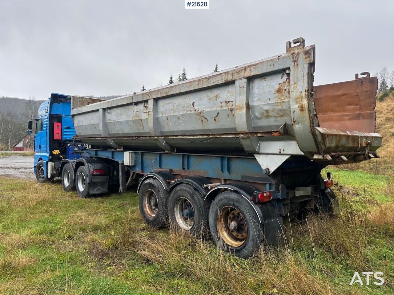 MAN TGA 28.530 6x2 trekkvogn m/ 1987 L.A.G Bree 3 akslet tippsemi SE VIDEO - Vilcējs: foto 5 MAN TGA 28.530 6x2 trekkvogn m/ 1987 L.A.G Bree 3 akslet tippsemi SE VIDEO - Vilcējs: foto 5