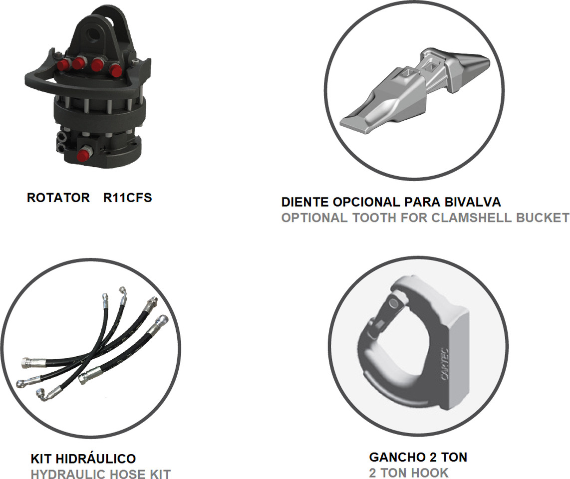 Clamshell bucket with high capacity BV-S 1000 - Greifera kauss - Celtnis-manipulators: foto 4 Clamshell bucket with high capacity BV-S 1000 - Greifera kauss - Celtnis-manipulators: foto 4