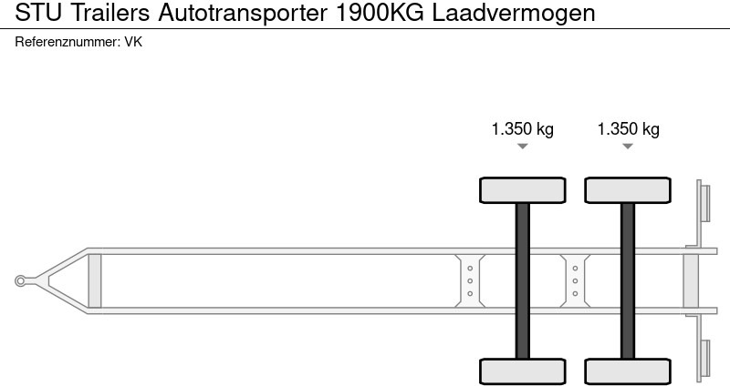 STU Trailers Autotransporter 1900KG Laadvermogen - Piekabe autovedējs: foto 5 STU Trailers Autotransporter 1900KG Laadvermogen - Piekabe autovedējs: foto 5