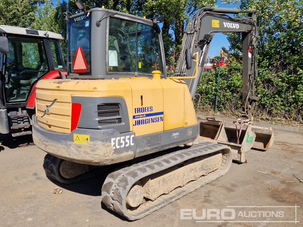 2013 Volvo EC55C - Mini-ekskavators: foto 5 2013 Volvo EC55C - Mini-ekskavators: foto 5
