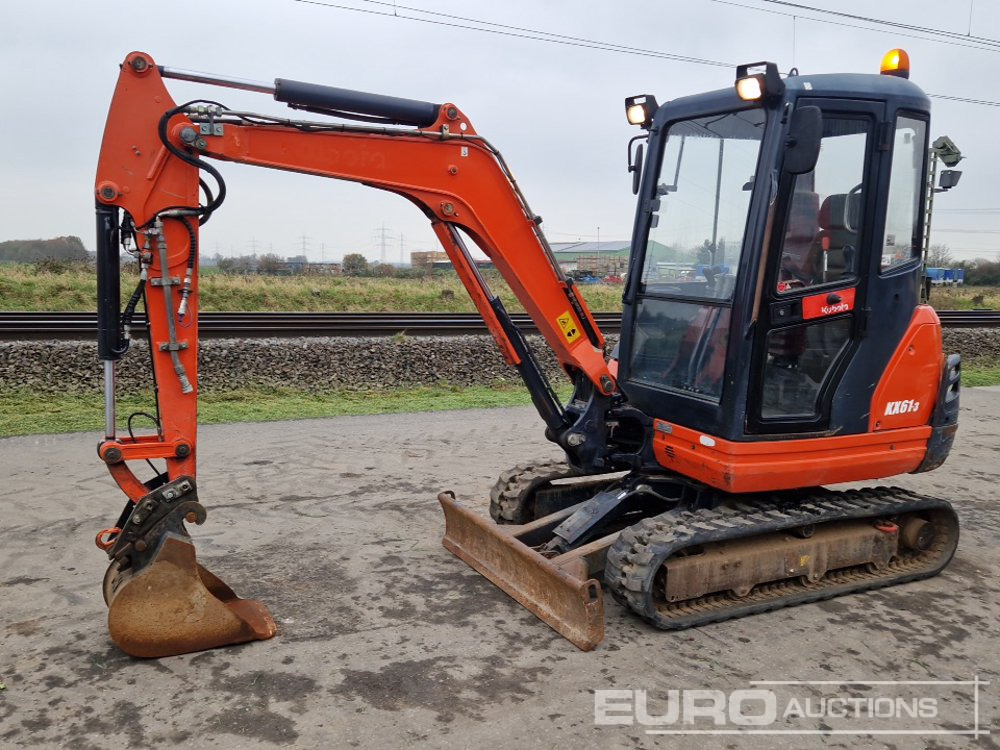 2014 Kubota KX61-3 - Mini-ekskavators: foto 1 2014 Kubota KX61-3 - Mini-ekskavators: foto 1