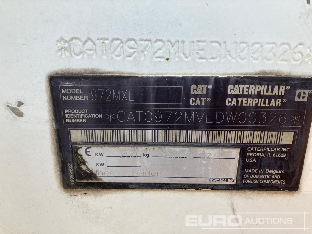 2015 CAT 972M XE - Riteņu iekrāvējs: foto 5 2015 CAT 972M XE - Riteņu iekrāvējs: foto 5