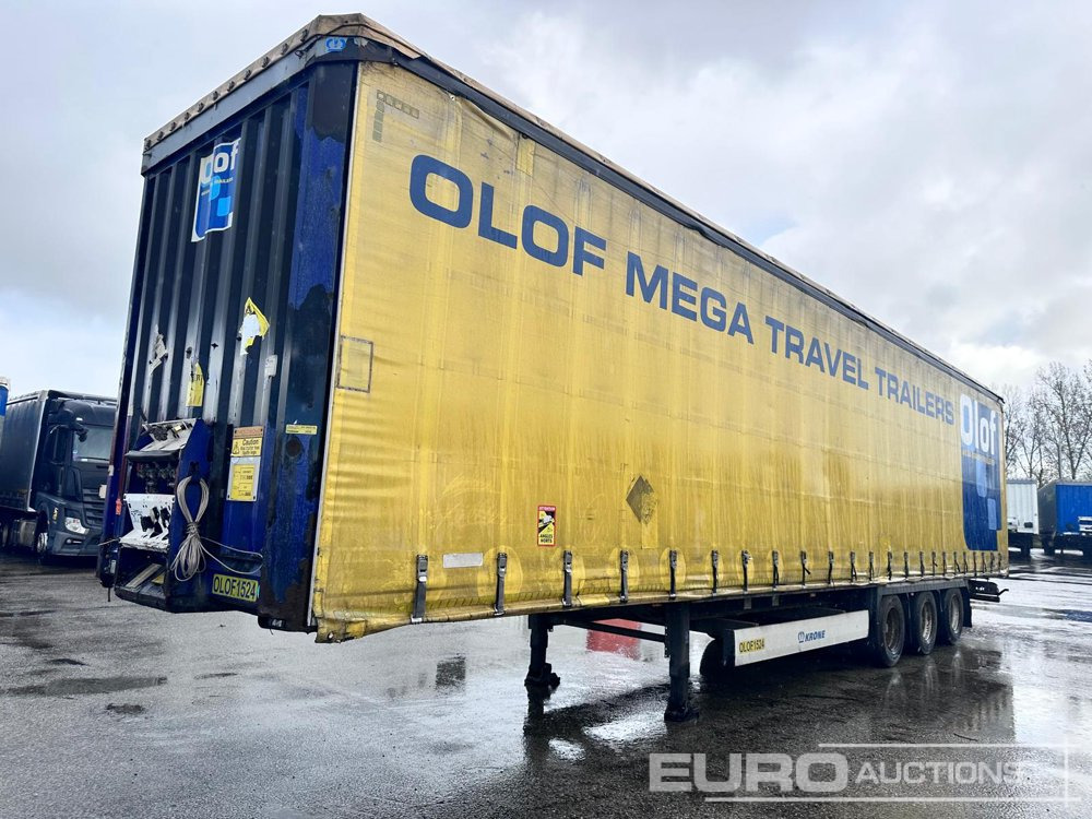 2015 Krone Mega Liner, Curtainsider, 3 Axle (Dutch Reg. Docs) - Tenta puspiekabe: foto 1 2015 Krone Mega Liner, Curtainsider, 3 Axle (Dutch Reg. Docs) - Tenta puspiekabe: foto 1