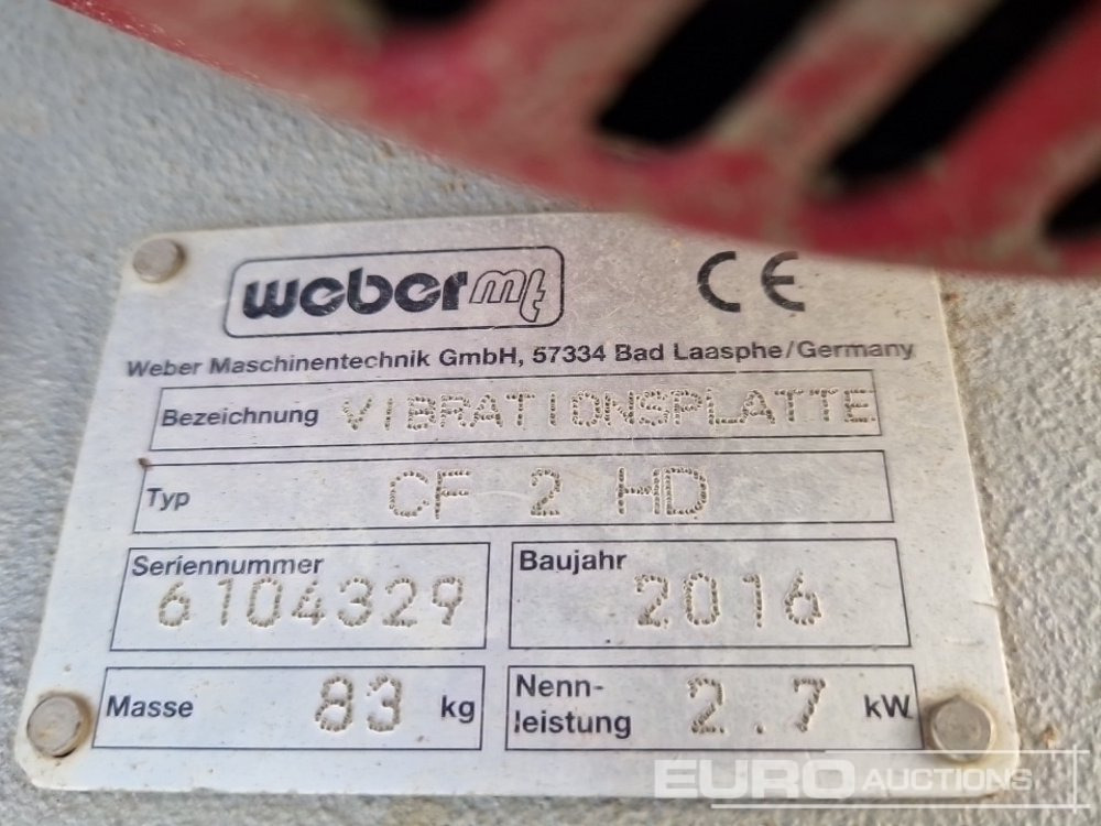 Asfalta ieklāšanas tehnika 2016 Weber MT CF2HD: foto 7