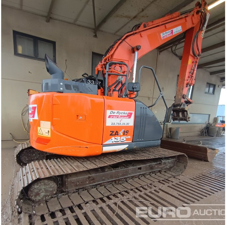 2017 Hitachi ZX135US-6 - Kāpurķēžu ekskavators: foto 1 2017 Hitachi ZX135US-6 - Kāpurķēžu ekskavators: foto 1