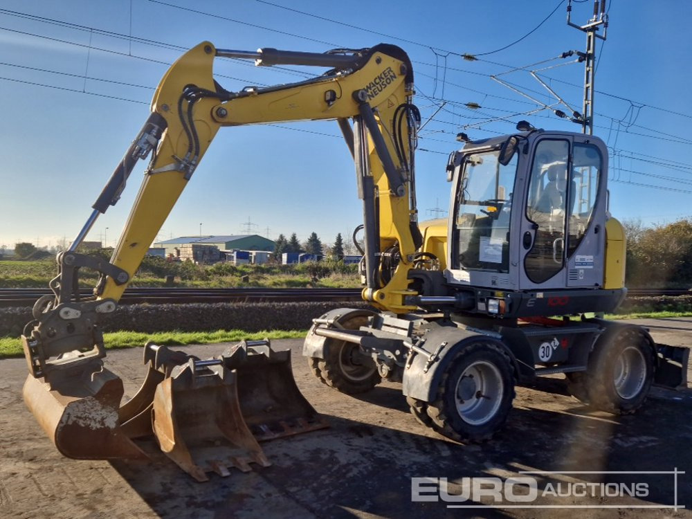2018 Wacker Neuson EW100 - Riteņu ekskavators: foto 1 2018 Wacker Neuson EW100 - Riteņu ekskavators: foto 1