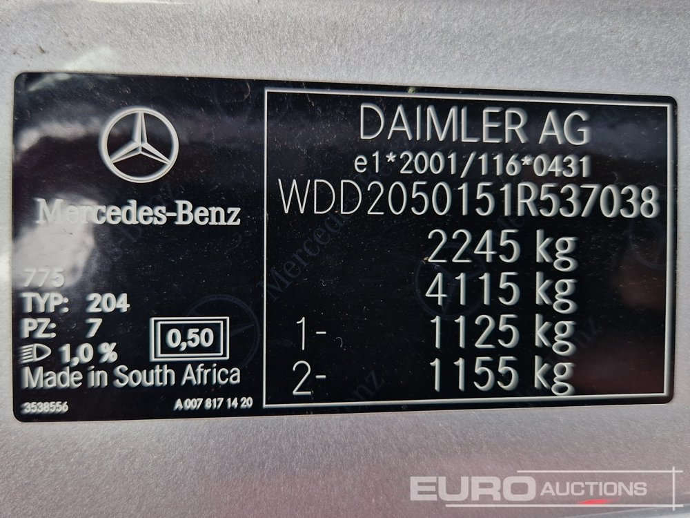 Vieglā automašīna 2019 Mercedes Benz C220D: foto 32