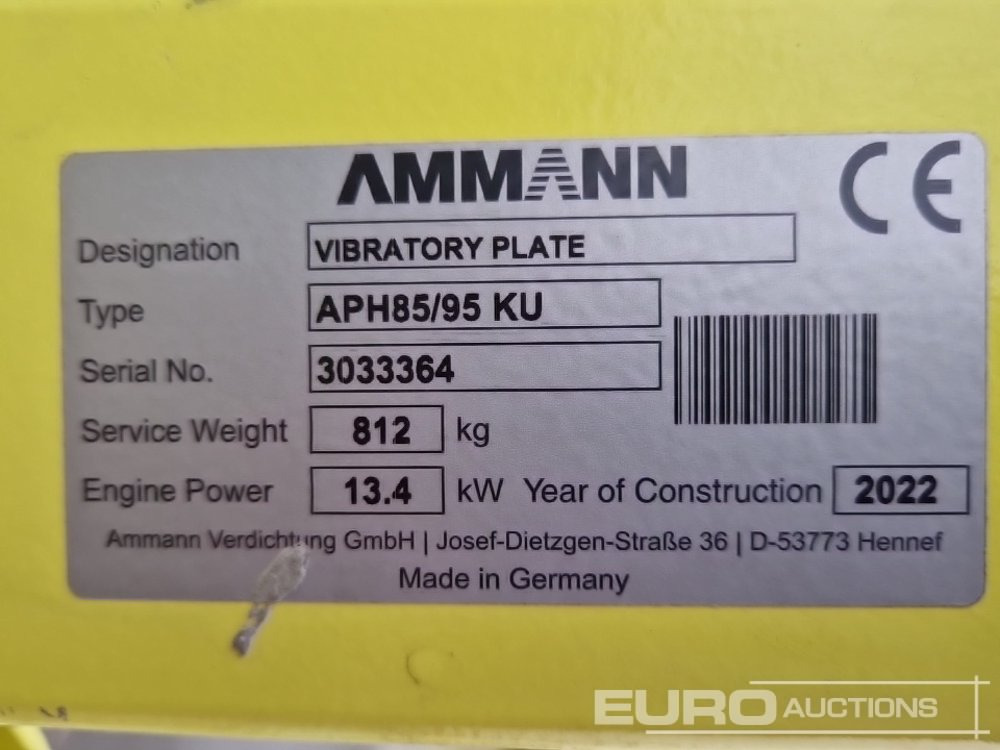 Asfalta ieklāšanas tehnika 2022 Ammann APH85/95: foto 16 Asfalta ieklāšanas tehnika 2022 Ammann APH85/95: foto 16