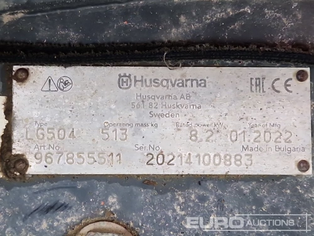 Asfalta ieklāšanas tehnika 2022 Husqvarna LG504: foto 11 Asfalta ieklāšanas tehnika 2022 Husqvarna LG504: foto 11