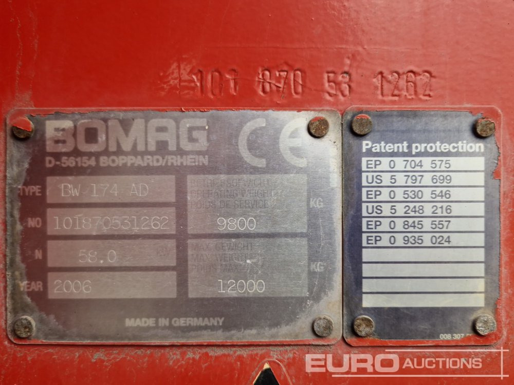 Veltnis Bomag BW174AD: foto 34