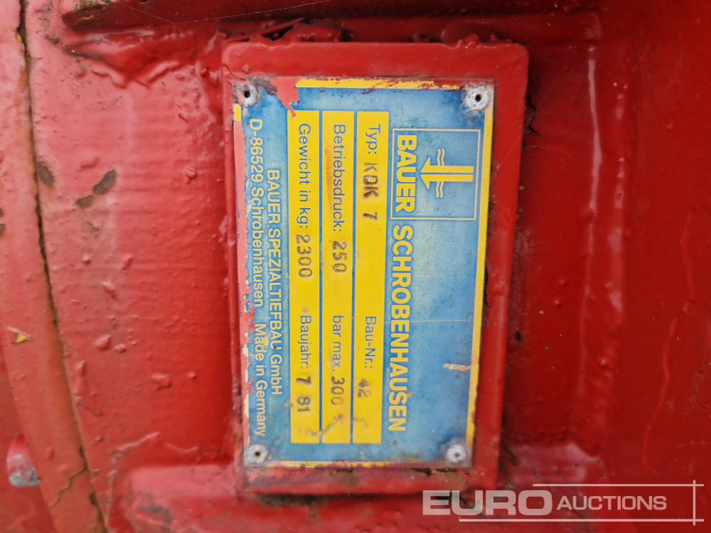 Iekraušanas tehnika Bauer KDK 7 Hydraulic Winch: foto 10