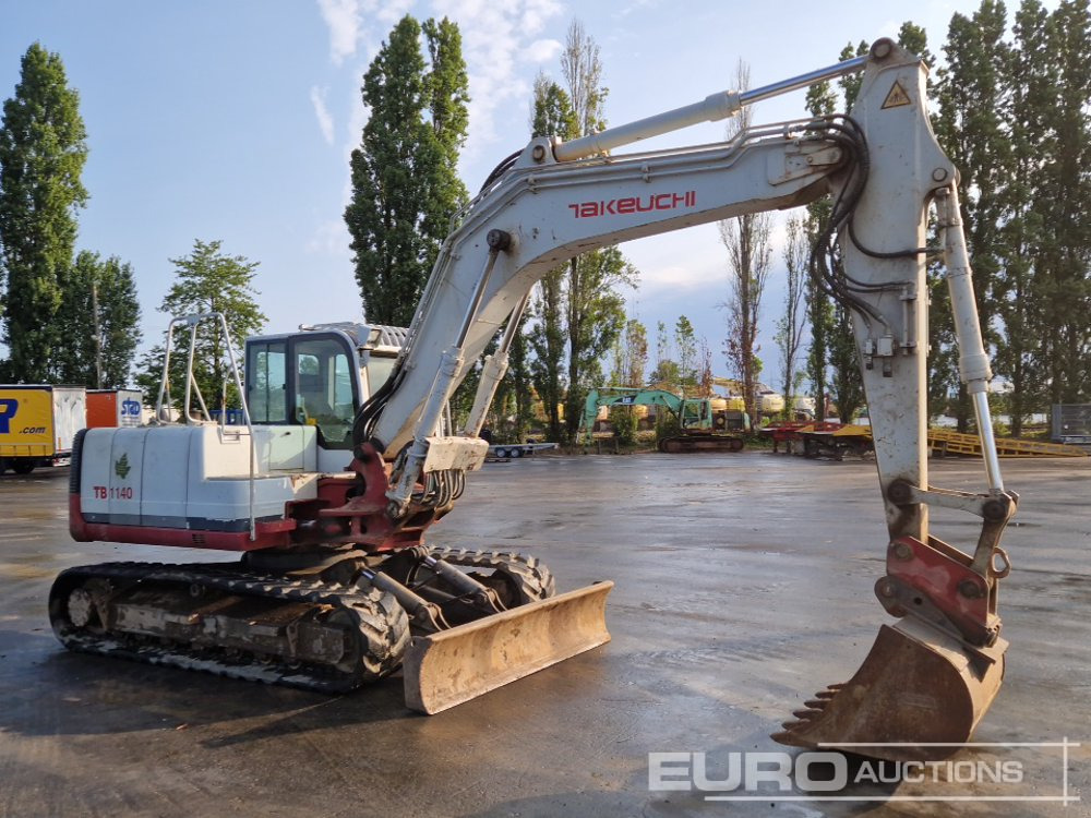 Kāpurķēžu ekskavators Takeuchi TB1140: foto 7