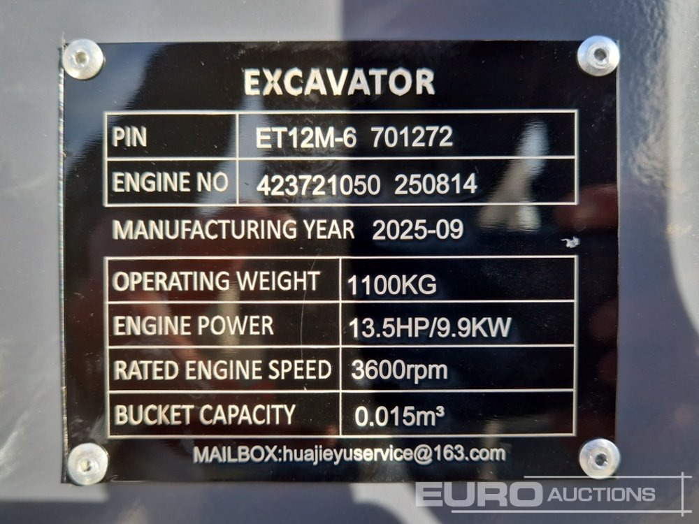 Mini-ekskavators Unused 2025 Toft ET12M-6: foto 18 Mini-ekskavators Unused 2025 Toft ET12M-6: foto 18