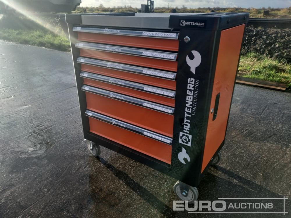 Unused Hüttenberg Tool Trolley, 6 Drawers with Tools - Garāžu aprīkojums: foto 2 Unused Hüttenberg Tool Trolley, 6 Drawers with Tools - Garāžu aprīkojums: foto 2