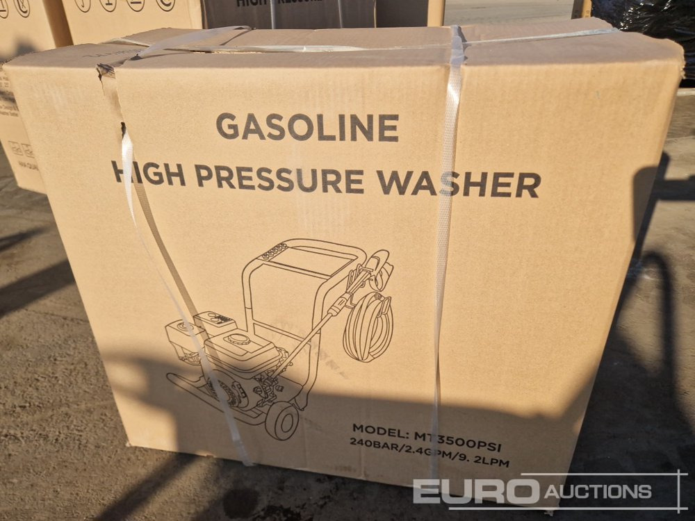 Unused MAXWIN MT3500PSI Petrol Powered High Pressure Washer, 240bar, 6.5HP - Augstspiediena mazgātājs: foto 2 Unused MAXWIN MT3500PSI Petrol Powered High Pressure Washer, 240bar, 6.5HP - Augstspiediena mazgātājs: foto 2
