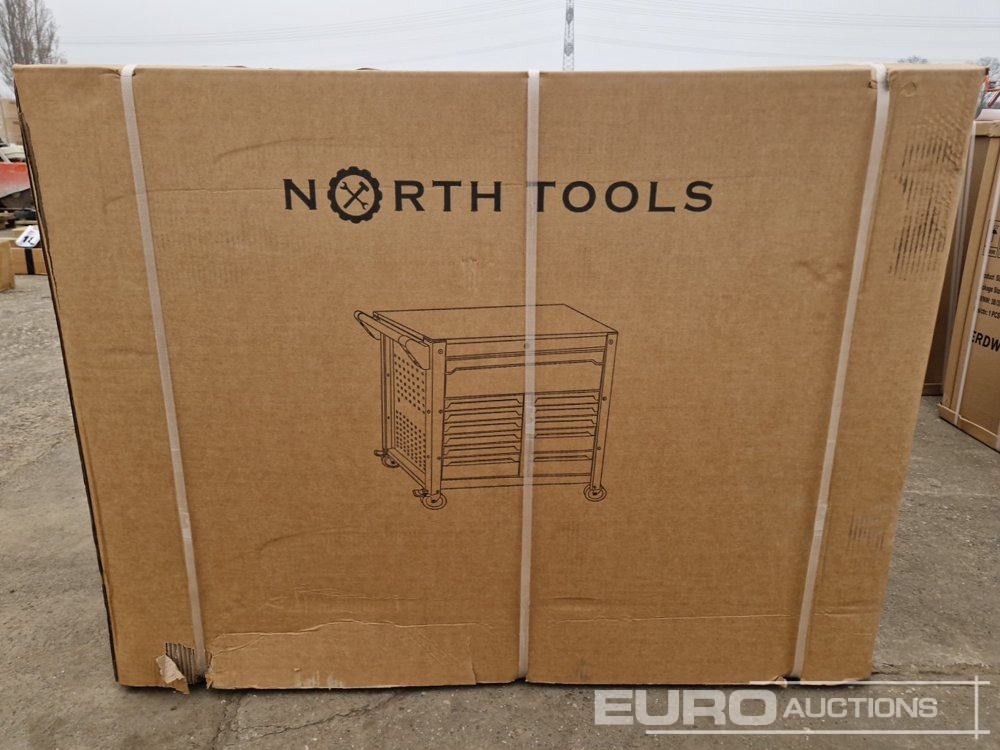 Unused NORTH-TOOL JUMBO-PRO 12 Drawer Tool Cabinet, Professional Tools - Garāžu aprīkojums: foto 2 Unused NORTH-TOOL JUMBO-PRO 12 Drawer Tool Cabinet, Professional Tools - Garāžu aprīkojums: foto 2
