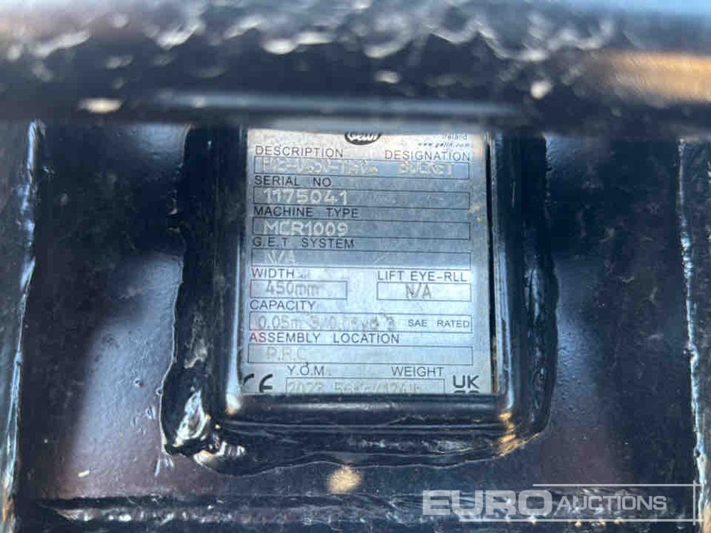 Geith Bucket H03-0450-11404 to Suit MCR1009 (S/Ns 1175041, 1175042) (2 of) - Kauss: foto 5 Geith Bucket H03-0450-11404 to Suit MCR1009 (S/Ns 1175041, 1175042) (2 of) - Kauss: foto 5