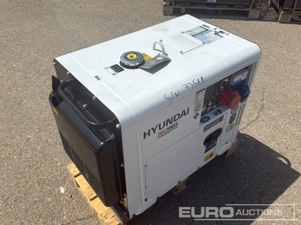 Hyundai DHY8500SE-T - Elektroģenerators: foto 1 Hyundai DHY8500SE-T - Elektroģenerators: foto 1