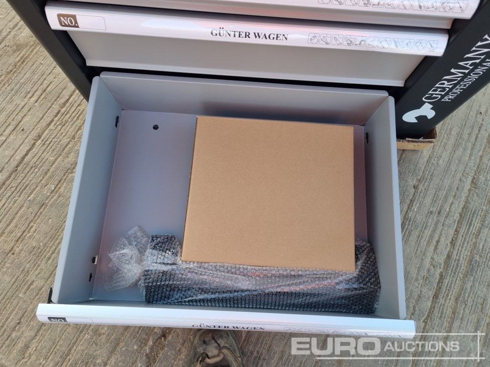 Garāžu aprīkojums Unused Germany Tools Tools Trolley, 220Pcs, Complete with Tools, 6 Drawers  / Carro Porta Herramientas Completo, 6 Cajones: foto 15