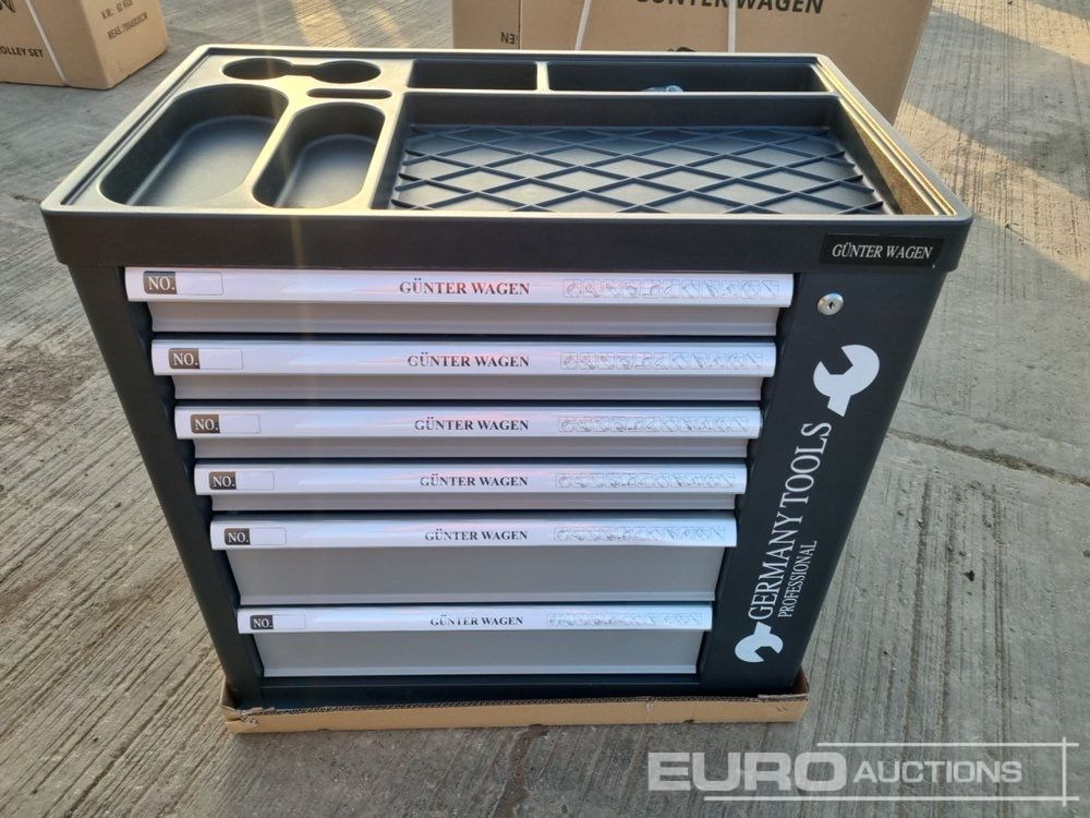 Garāžu aprīkojums Unused Germany Tools Tools Trolley, 220Pcs, Complete with Tools, 6 Drawers  / Carro Porta Herramientas Completo, 6 Cajones: foto 10